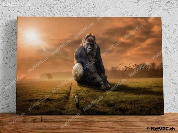 Leinwandbild - Gorilla - King Kong 